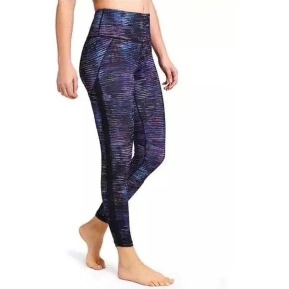 Athleta Leggings‎ Size Small Interstellar High-Rise Mesh Chaturanga Tight 7/8 - Picture 3 of 11